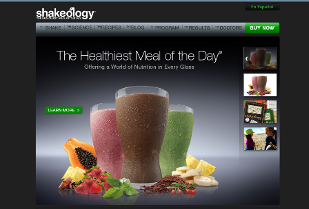 Shakeology Homepage