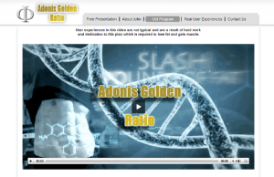 Adonis Golden Ratio Homepage