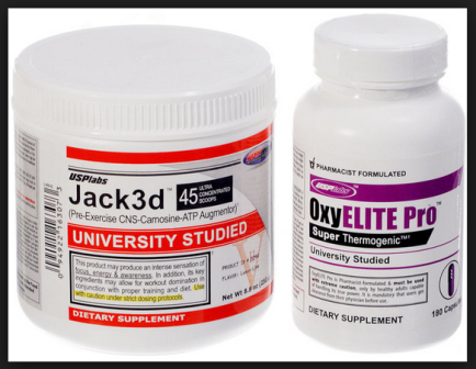 Jack3d and OxyElite Pro from USP Labs