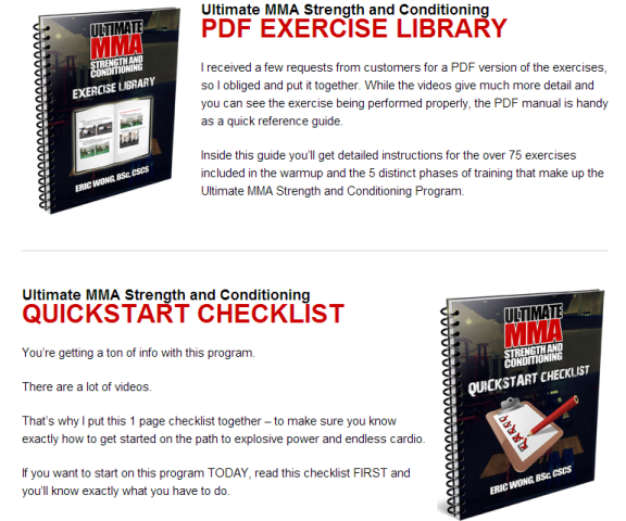 Ultimate MMA Strength Exercise Library and Quickstart Checklist